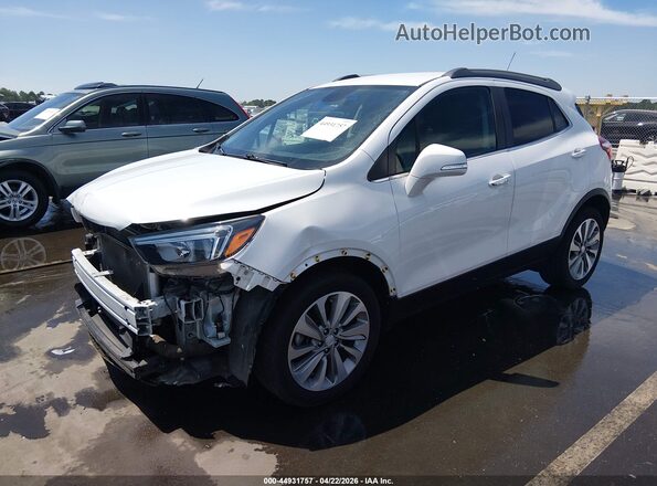 KL4CJASB8KB742002 2019 BUICK ENCORE White Vista tres cuartos delantera izquierda