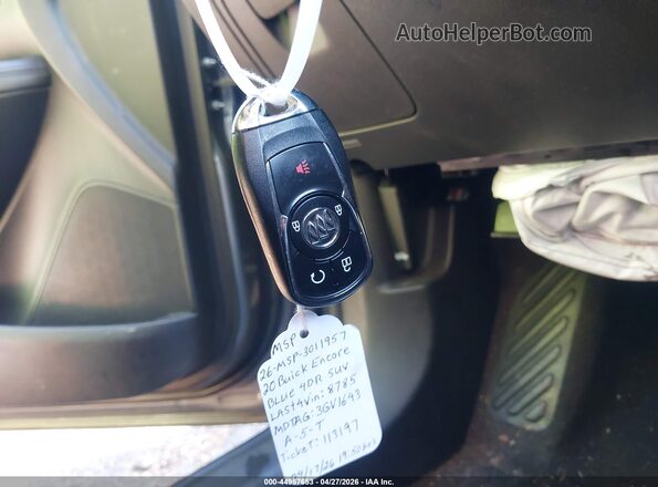 KL4CJASBXLB008785 2020 BUICK ENCORE Gray 