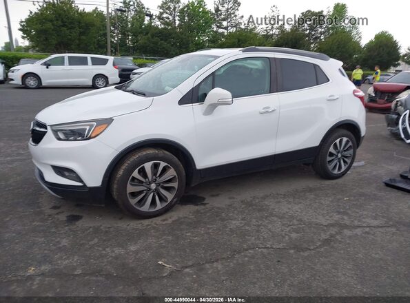 KL4CJCSM0KB775220 2019 BUICK ENCORE White Առջևի ձախ երեք քառորդ տեսարան