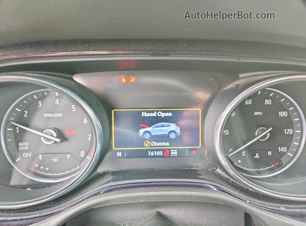 KL4MMCSL0MB105897 2021 BUICK ENCORE Silver Вид щитка приладів
