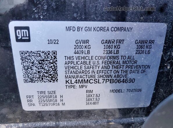 KL4MMCSL7PB064690 2023 BUICK ENCORE Black Սալոնի 360 աստիճան տեսք
