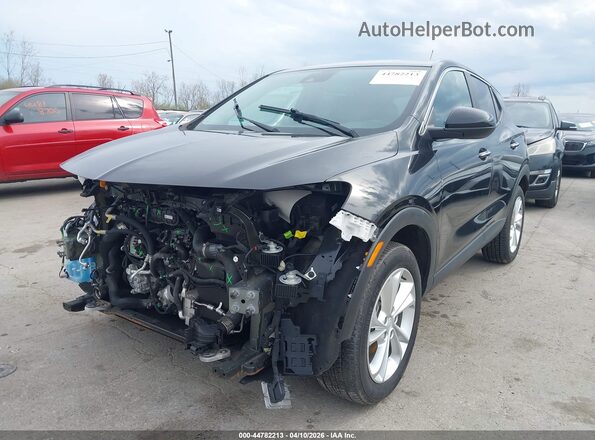 KL4MMCSLXNB085370 2022 BUICK ENCORE Black წინა მარცხენა ხედი სამი მეოთხედიდან