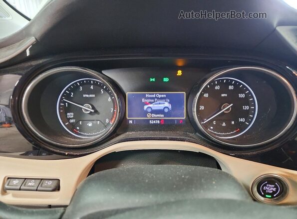KL4MMDSL1MB168528 2021 BUICK ENCORE White Instrument cluster view