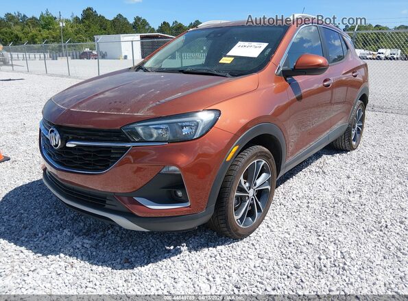 KL4MMDSL5LB133652 2020 BUICK ENCORE Brown Առջևի ձախ երեք քառորդ տեսարան