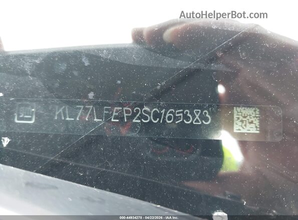 KL77LFEP2SC165383 2025 CHEVROLET TRAX Black Widok zestawu wskaźników