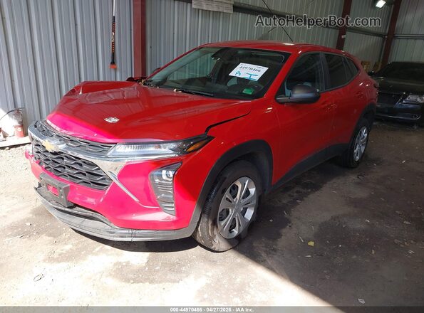 KL77LFEP7TC009387 2026 CHEVROLET TRAX Red წინა მარცხენა ხედი სამი მეოთხედიდან
