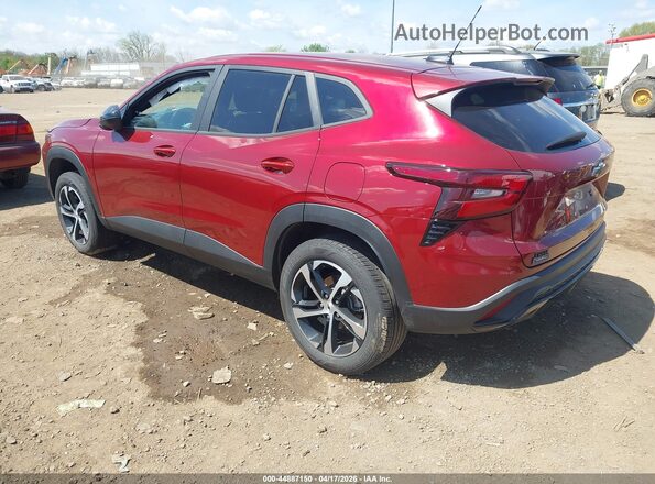 KL77LGEPXSC205084 2025 CHEVROLET TRAX Maroon უკანა მარცხენა