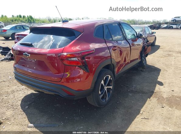 KL77LGEPXSC205084 2025 CHEVROLET TRAX Maroon უკანა მარჯვენა