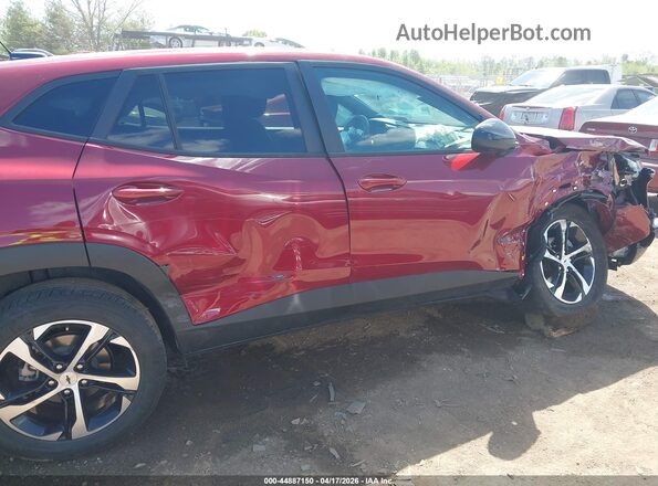 KL77LGEPXSC205084 2025 CHEVROLET TRAX Maroon წინა ხედი