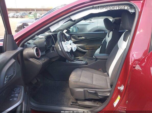 KL77LGEPXSC205084 2025 CHEVROLET TRAX Maroon წინა სალონის ხედი