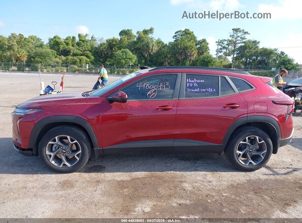 KL77LHEP4SC145650 2025 CHEVROLET TRAX Burgundy Widok wnętrza 360 stopni