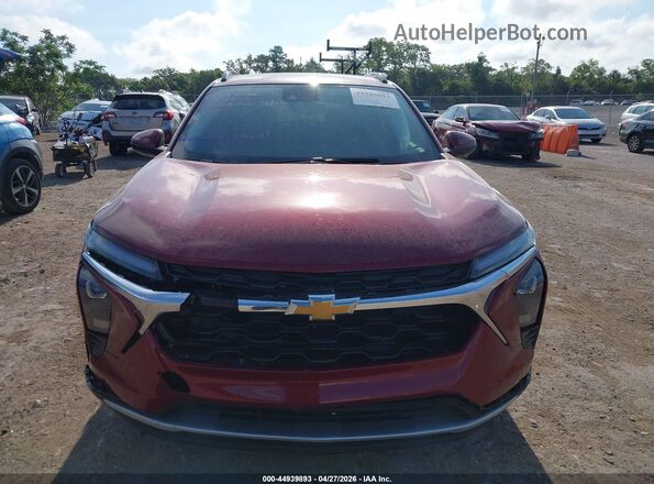 KL77LHEP4SC145650 2025 CHEVROLET TRAX Burgundy Widok zestawu wskaźników