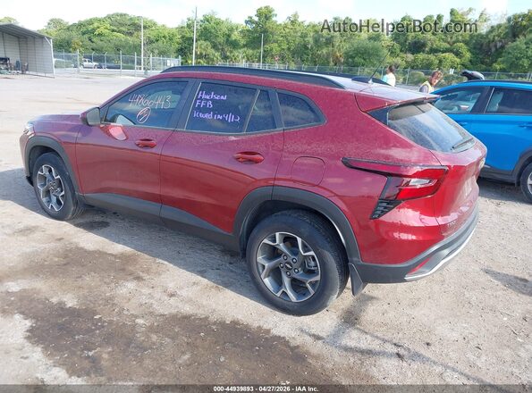 KL77LHEP4SC145650 2025 CHEVROLET TRAX Burgundy Tył lewy