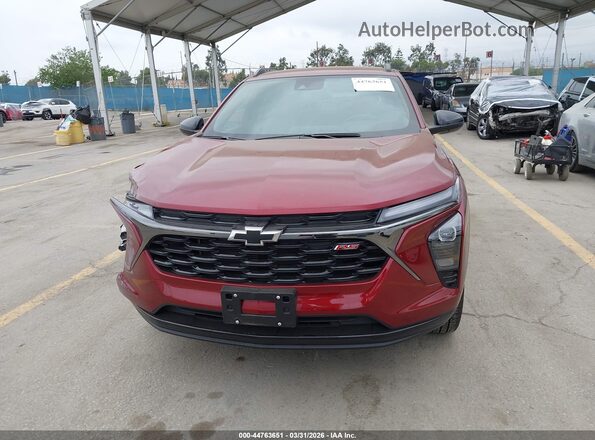 KL77LJEP8SC295977 2025 CHEVROLET TRAX Red Вид щитка приладів