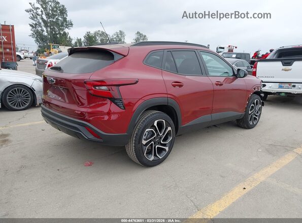 KL77LJEP8SC295977 2025 CHEVROLET TRAX Red Задня права чверть