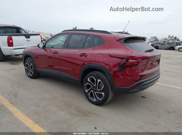 KL77LJEP8SC295977 2025 CHEVROLET TRAX Red Задня ліва чверть