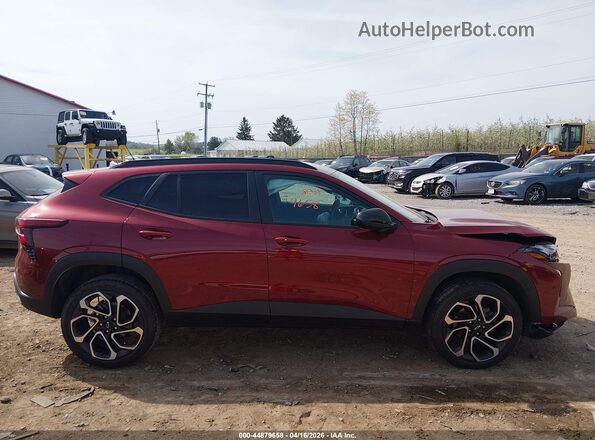 KL77LJEP9SC122484 2025 CHEVROLET TRAX Красный Вид задней части салона