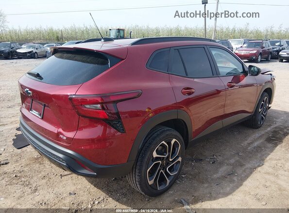 KL77LJEP9SC122484 2025 CHEVROLET TRAX Красный Задняя правая четверть