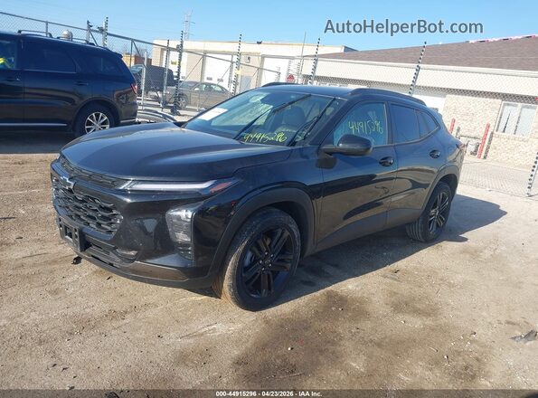 KL77LKEP4SC264814 2025 CHEVROLET TRAX Black Առջևի ձախ երեք քառորդ տեսարան
