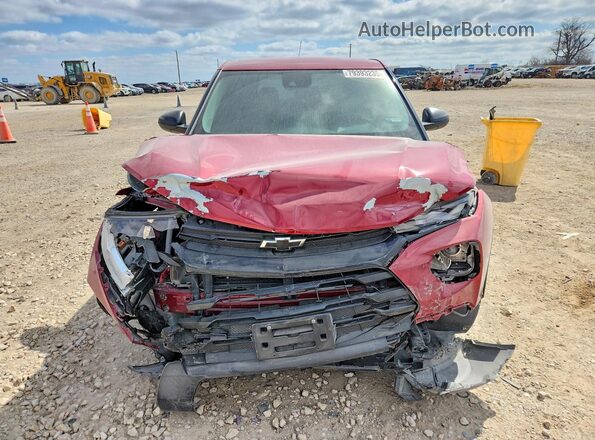 KL79MMS22MB123906 2021 CHEVROLET TRAILBLAZER Maroon Widok z przodu