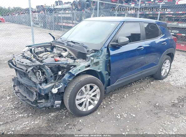 KL79MMS29MB050310 2021 CHEVROLET TRAILBLAZER Dark Blue Առջևի ձախ երեք քառորդ տեսարան