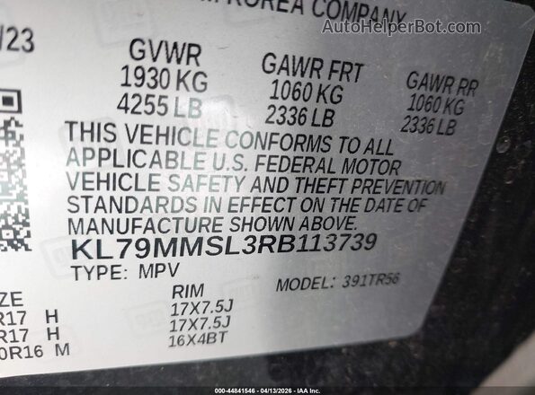 KL79MMSL3RB113739 2024 CHEVROLET TRAILBLAZER Black ძრავის განყოფილების ხედი