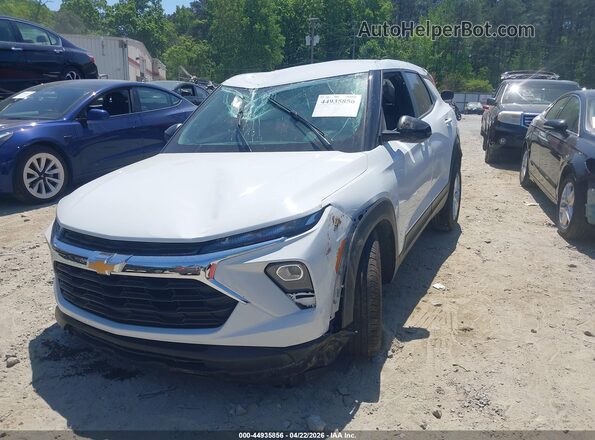 KL79MMSP2SB004438 2025 CHEVROLET TRAILBLAZER White Передня ліва чверть