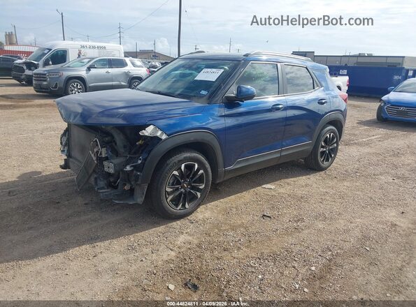 KL79MPSL9MB144780 2021 CHEVROLET TRAILBLAZER Blue Առջևի ձախ երեք քառորդ տեսարան