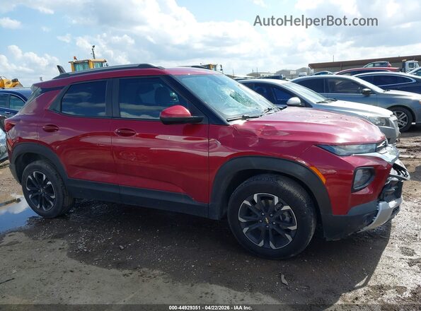 KL79MRSL6MB144876 2021 CHEVROLET TRAILBLAZER Red უკანა სალონის ხედი