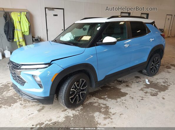 KL79MSSL0RB076931 2024 CHEVROLET TRAILBLAZER Blue წინა მარცხენა ხედი სამი მეოთხედიდან