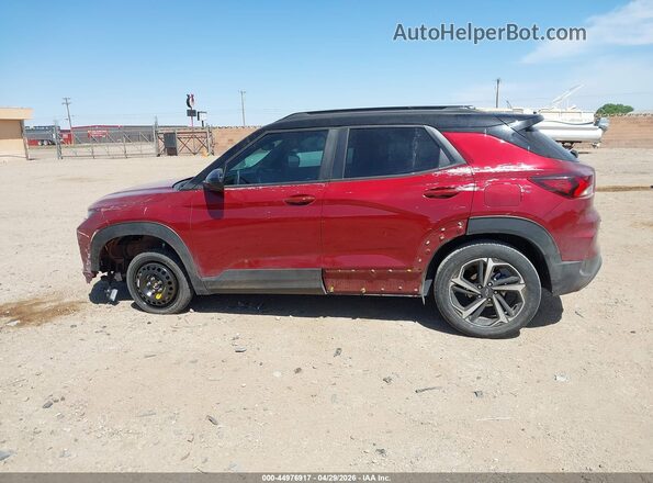 KL79MTSL3NB105578 2022 CHEVROLET TRAILBLAZER Red Դիմացի տեսք