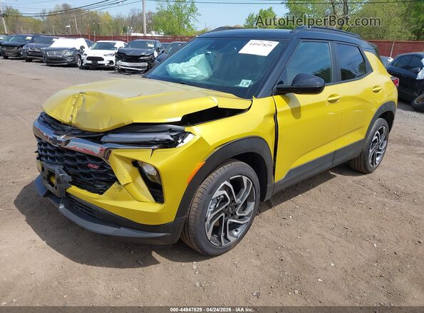 KL79MTSL3RB088223 2024 CHEVROLET TRAILBLAZER Yellow წინა მარცხენა ხედი სამი მეოთხედიდან