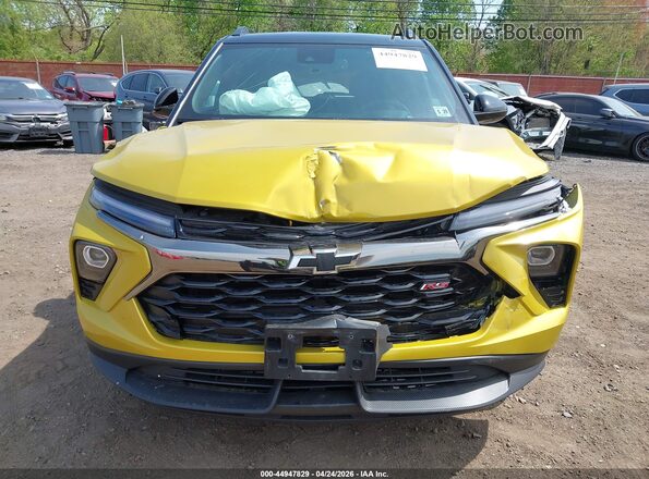KL79MTSL3RB088223 2024 CHEVROLET TRAILBLAZER Yellow ხელსაწყოთა პანელის ხედი