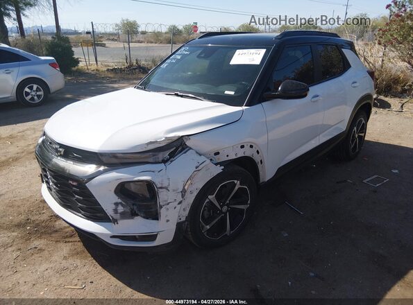 KL79MTSL5MB091763 2021 CHEVROLET TRAILBLAZER White Front left