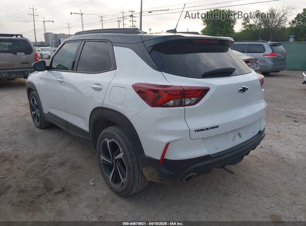 KL79MTSL6MB087821 2021 CHEVROLET TRAILBLAZER White Trasero izquierdo