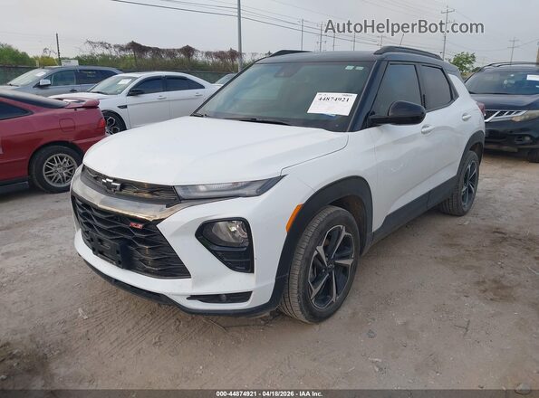 KL79MTSL6MB087821 2021 CHEVROLET TRAILBLAZER White Vista tres cuartos delantera izquierda