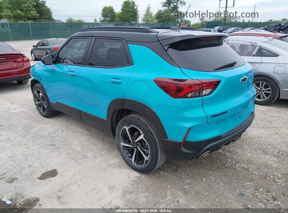 KL79MTSL7NB016550 2022 CHEVROLET TRAILBLAZER Blue Trasero izquierdo