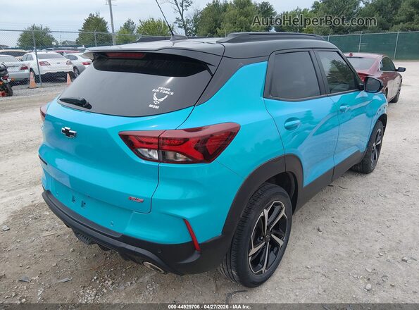 KL79MTSL7NB016550 2022 CHEVROLET TRAILBLAZER Blue Trasero derecho