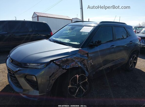KL79MTSL9MB017813 2021 CHEVROLET TRAILBLAZER Серый Вид спереди