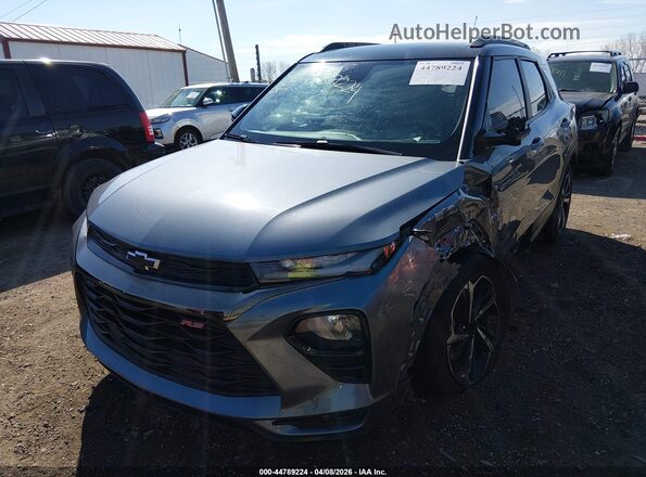 KL79MTSL9MB017813 2021 CHEVROLET TRAILBLAZER Серый Передняя левая четверть