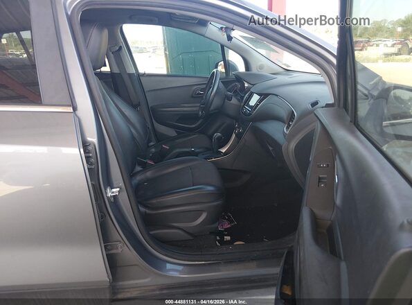 KL7CJLSB6KB847376 2019 CHEVROLET TRAX Gray Widok wnętrza z przodu