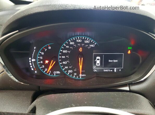 KL7CJLSB7JB634189 2018 CHEVROLET TRAX White Instrument cluster view