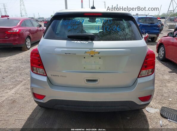 KL7CJNSB1JB596096 2018 CHEVROLET TRAX Silver 