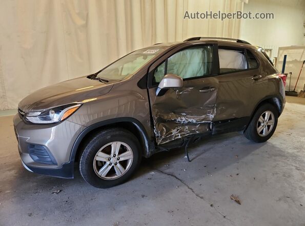 KL7CJPSM7NB520840 2022 CHEVROLET TRAX Gray Widok wnętrza 360 stopni