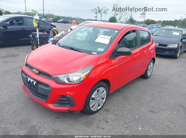 KL8CB6SA0HC744006 2017 CHEVROLET SPARK Red Przód lewy