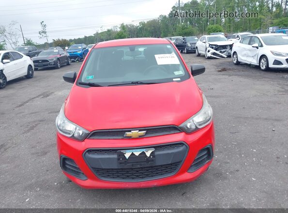 KL8CB6SA0HC744006 2017 CHEVROLET SPARK Red Widok zestawu wskaźników