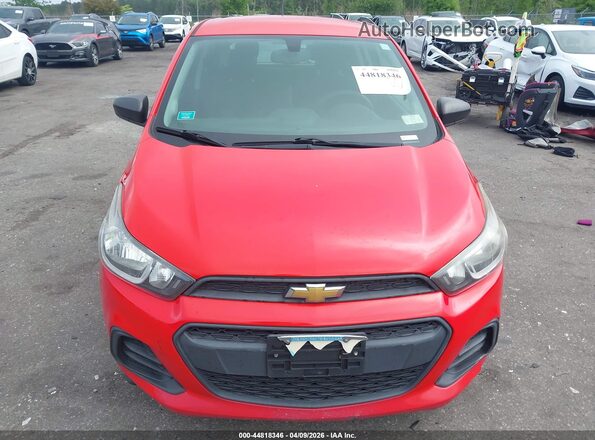 KL8CB6SA0HC744006 2017 CHEVROLET SPARK Red Widok z przodu