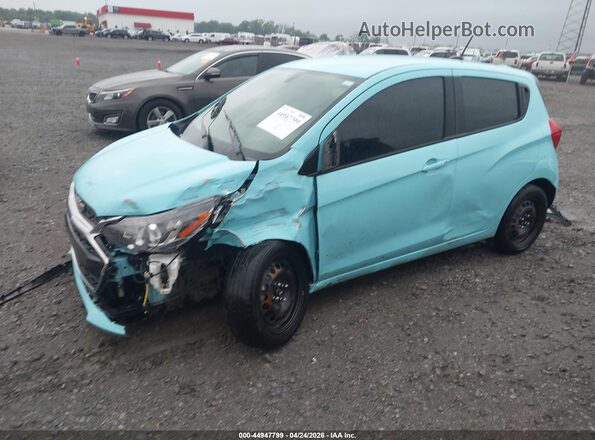 KL8CB6SA7MC738438 2021 CHEVROLET SPARK Light Blue წინა მარცხენა ხედი სამი მეოთხედიდან