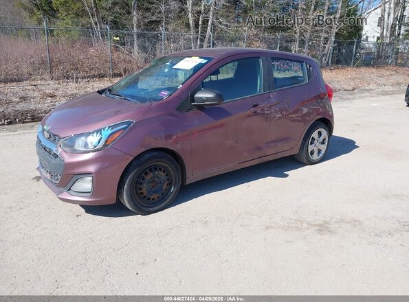 KL8CB6SAXKC816661 2019 CHEVROLET SPARK Purple წინა მარცხენა ხედი სამი მეოთხედიდან