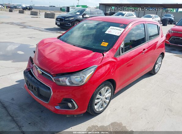 KL8CD6SA9HC777225 2017 CHEVROLET SPARK Red Առջևի ձախ երեք քառորդ տեսարան